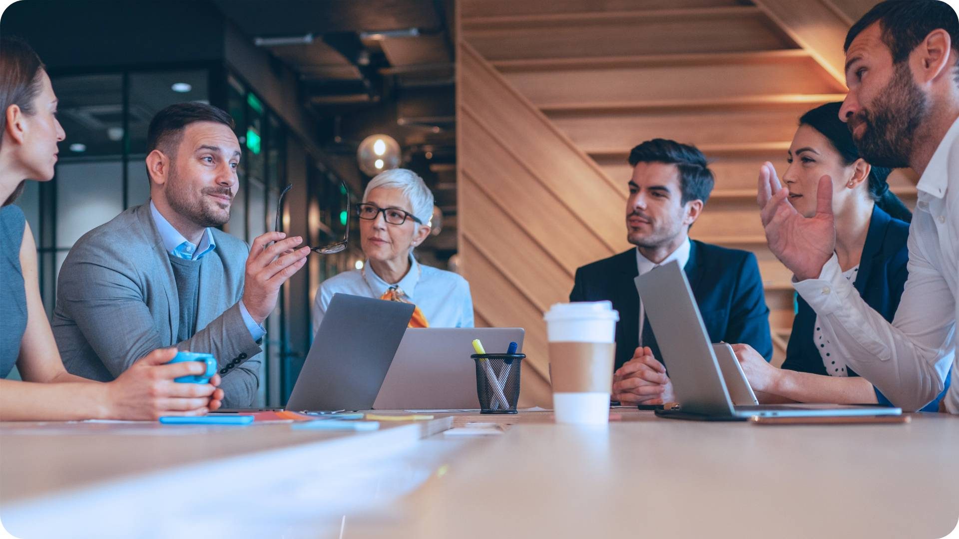 People in a meeting