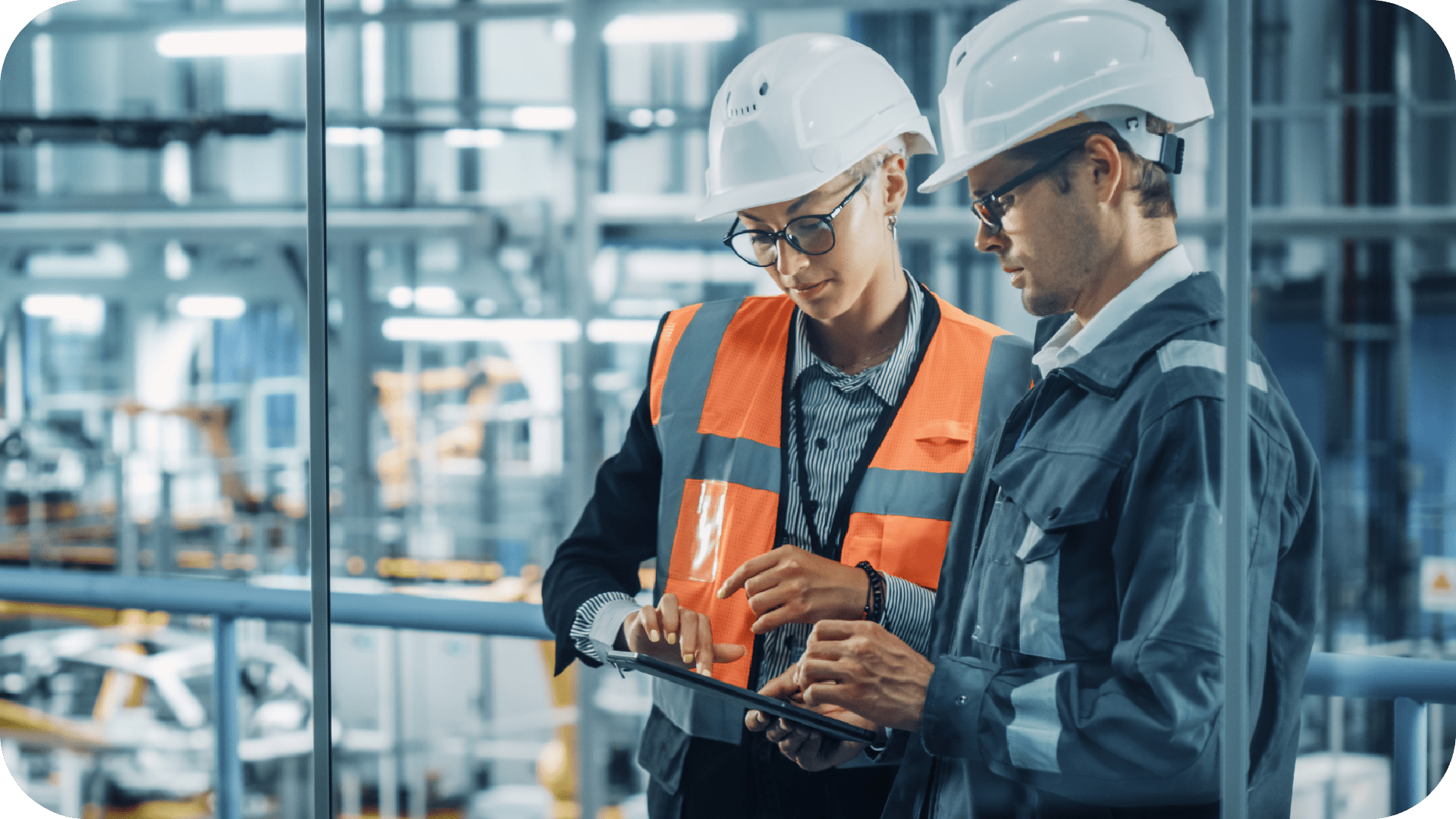 two people in a warehouse looking at tablet what buyers want report