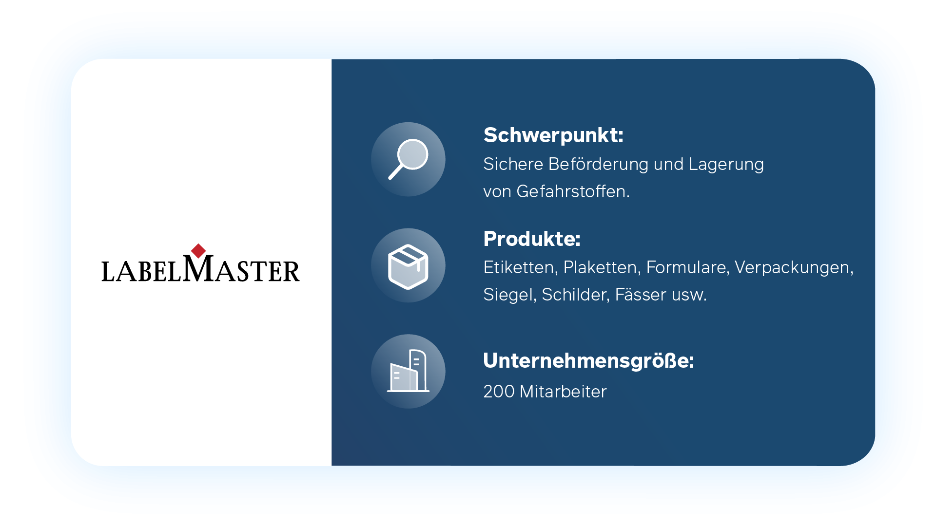 Labelmaster Key Information DE